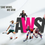 Illustration de la variété de sports diffusés par AWSN et couverture de l'article