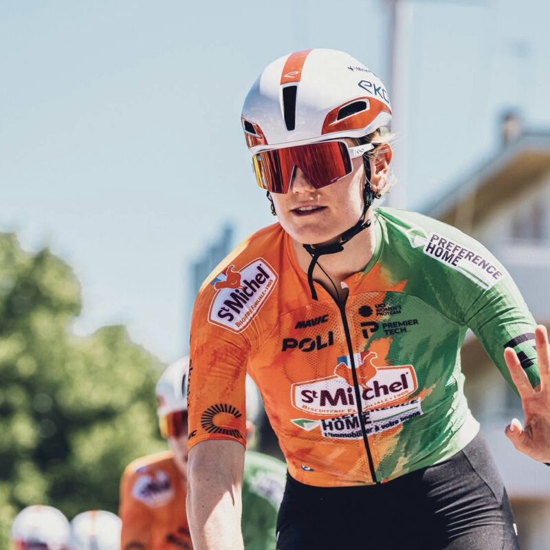 Les coureuses de l'équipe St Michel - PREFERENCE HOME - Auber 93 sur le Giro Women