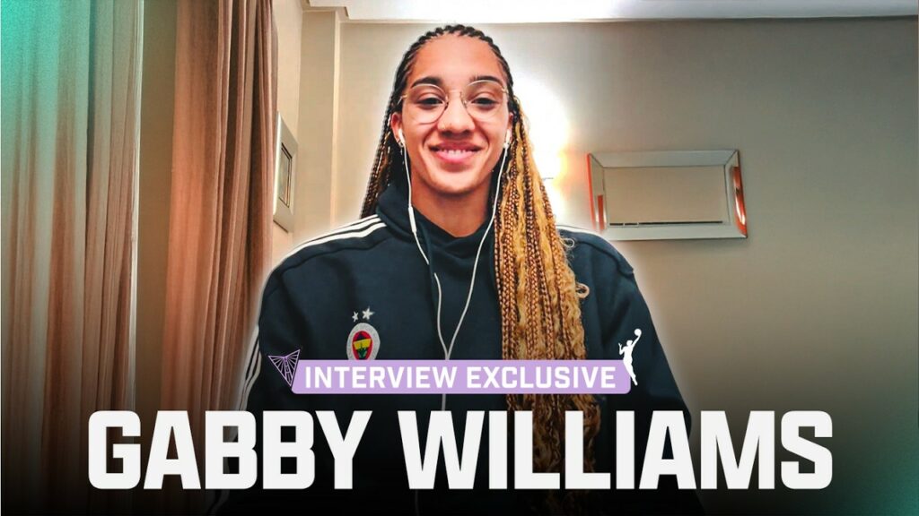 Couverture de l'interview exclusive de Gabby Williams par Taille Six