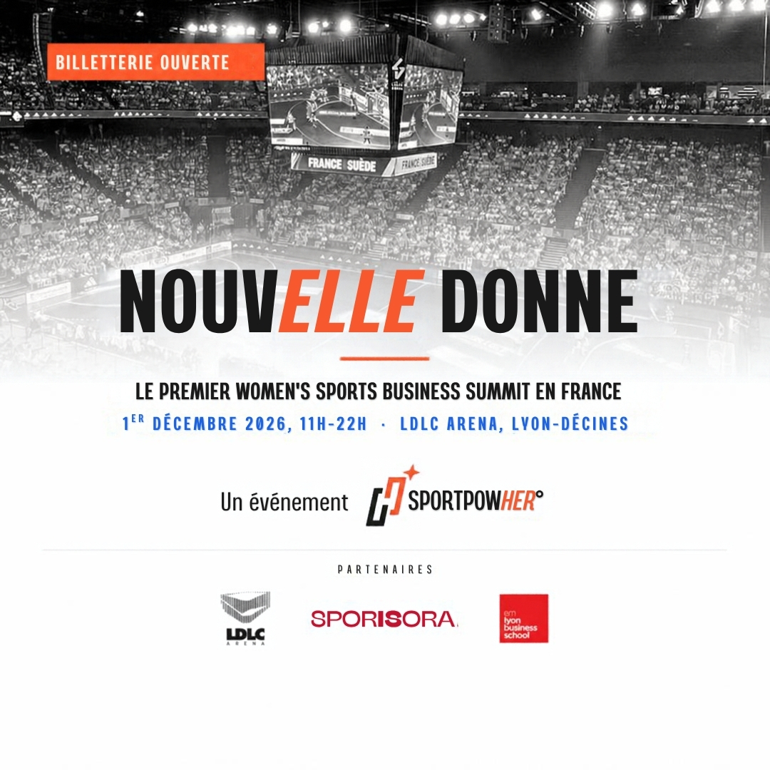 Visuel officiel NOUVELLE DONNE, Women's Sports Business Summit, 1er décembre 2026, LDLC Arena