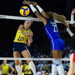 L'Équipe de France contre le Brésil lors des Championnats du Monde Féminins de Volley-Ball 2025
